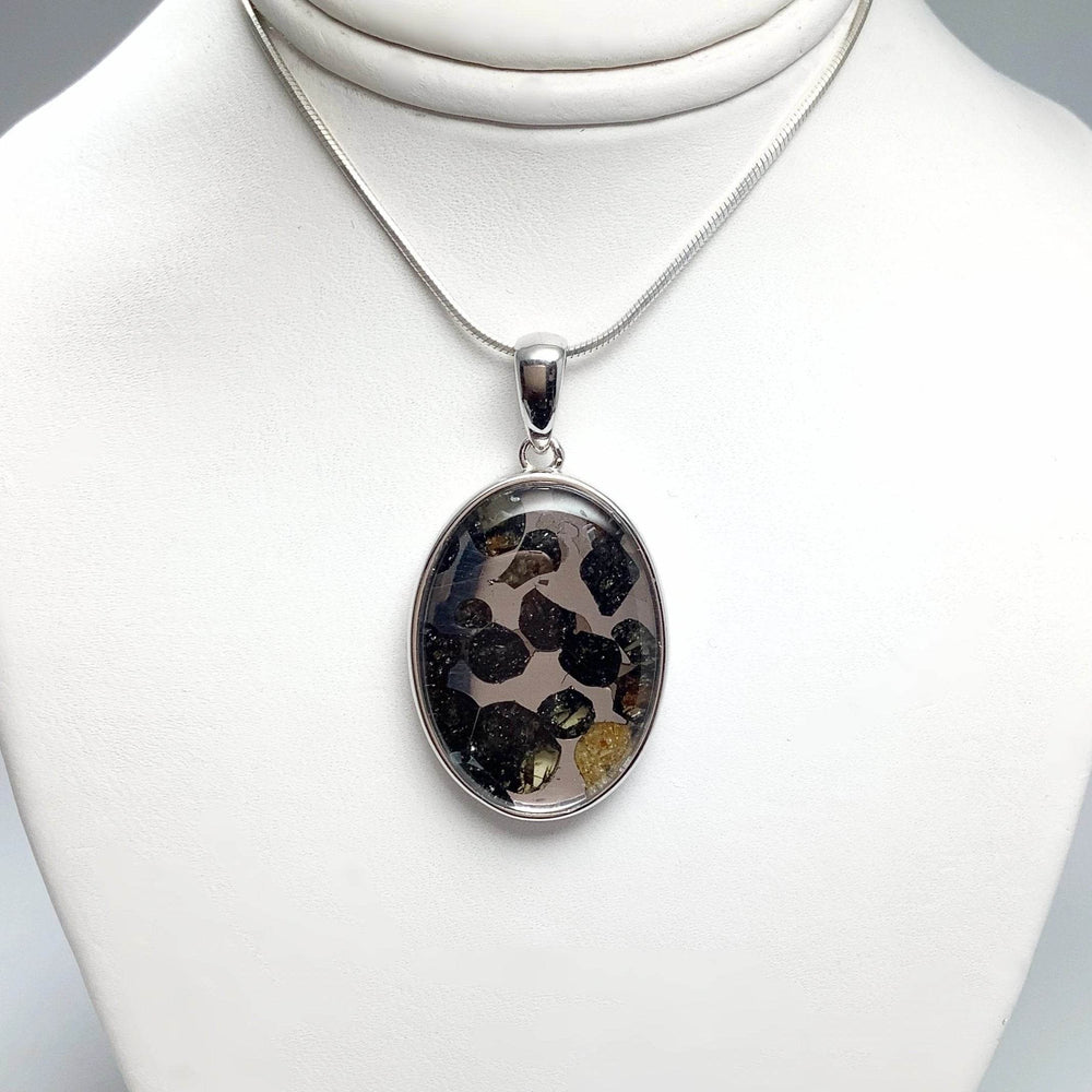 Sericho Meteorite Oval Pendant - Rocks and Gems Canada