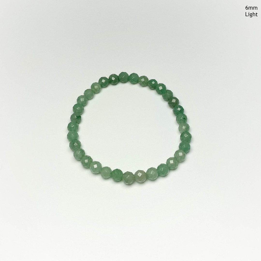 Green Aventurine Faceted Beaded Bracelet - Rocks and Gems Canada
