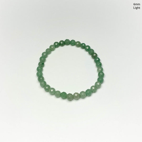 Green Aventurine Faceted Beaded Bracelet - Rocks and Gems Canada