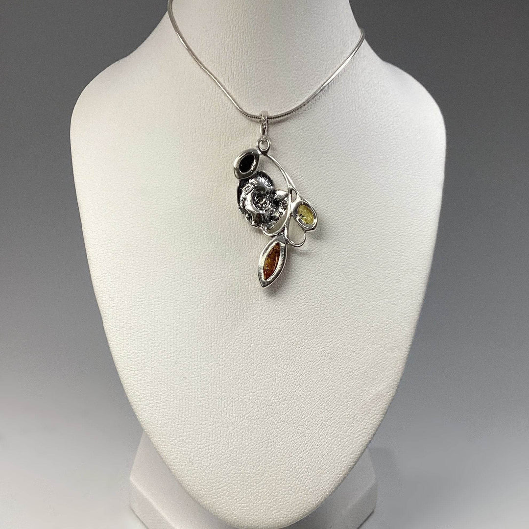 Mixed Amber Pendant - Rocks and Gems Canada