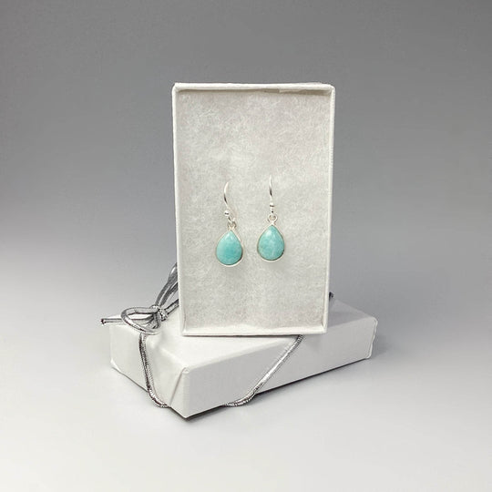 Amazonite Dangle Earrings - Rocks and Gems Canada