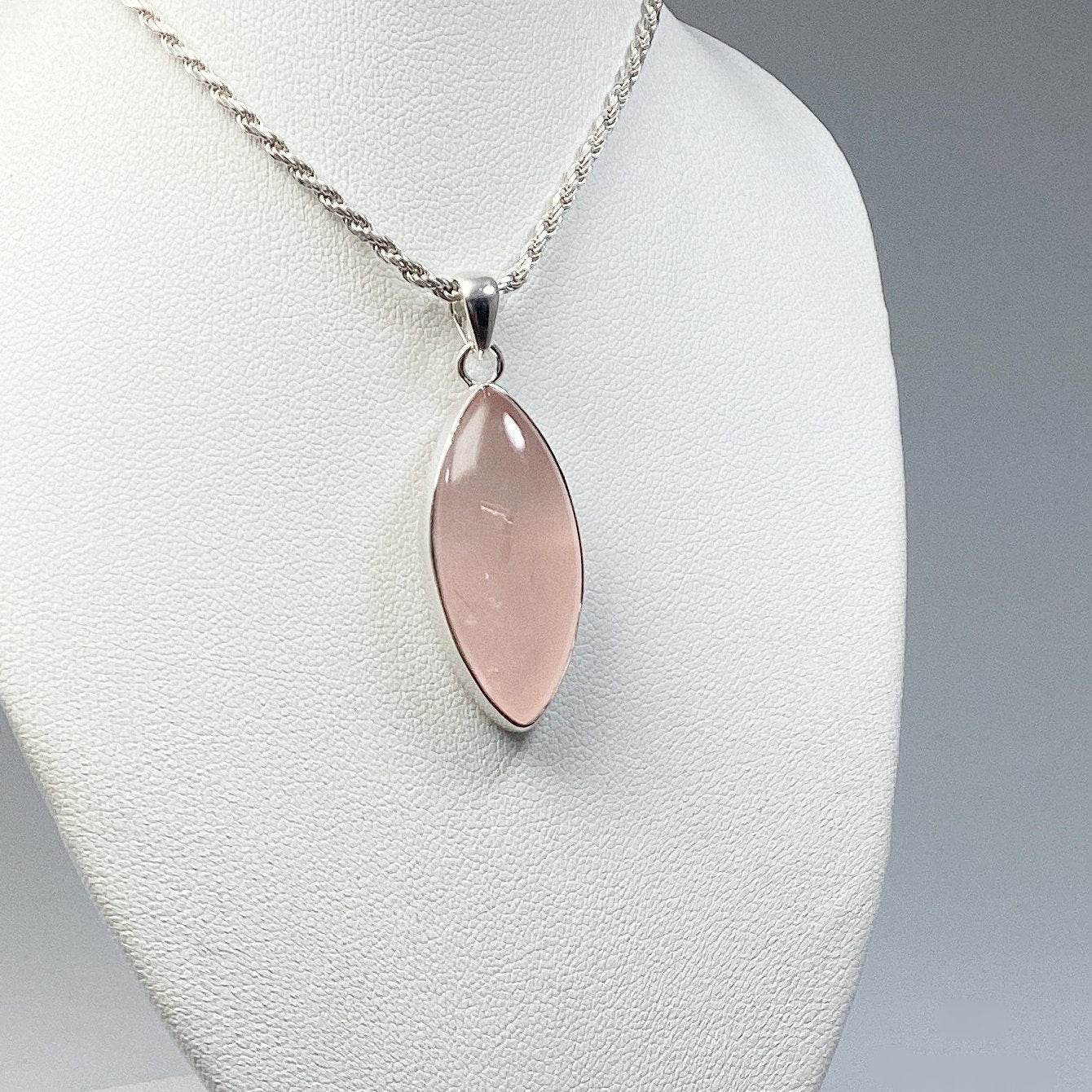 Rose Quartz Pendant - Rocks and Gems Canada
