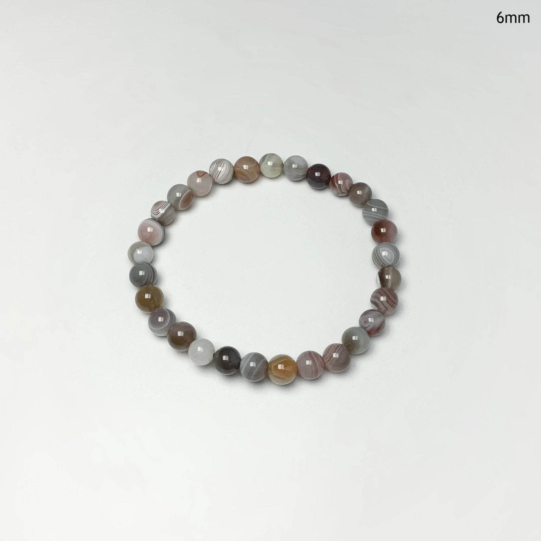 Botswana Agate Beaded Bracelet - Rocks and Gems Canada