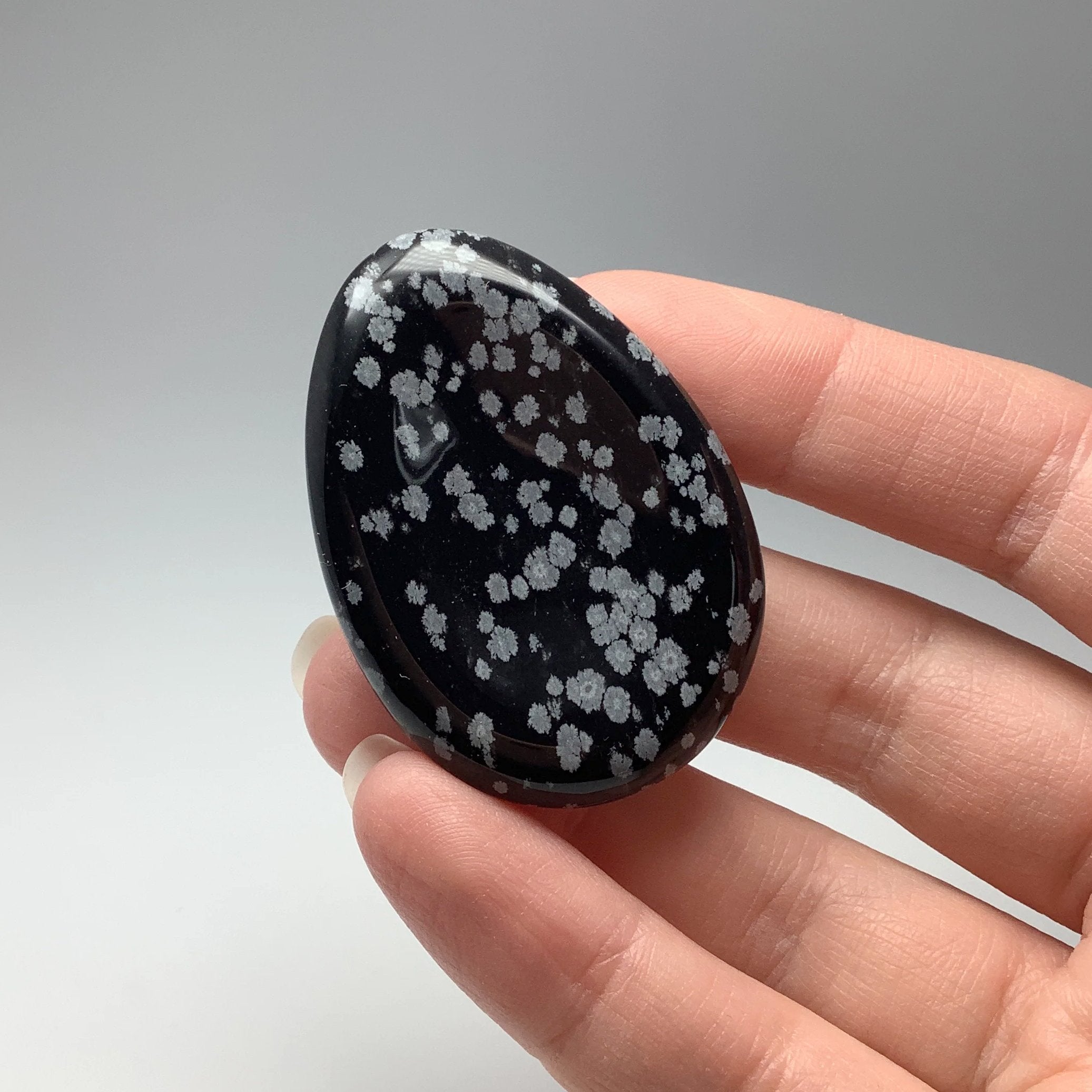 Black obsidian worry stone deals