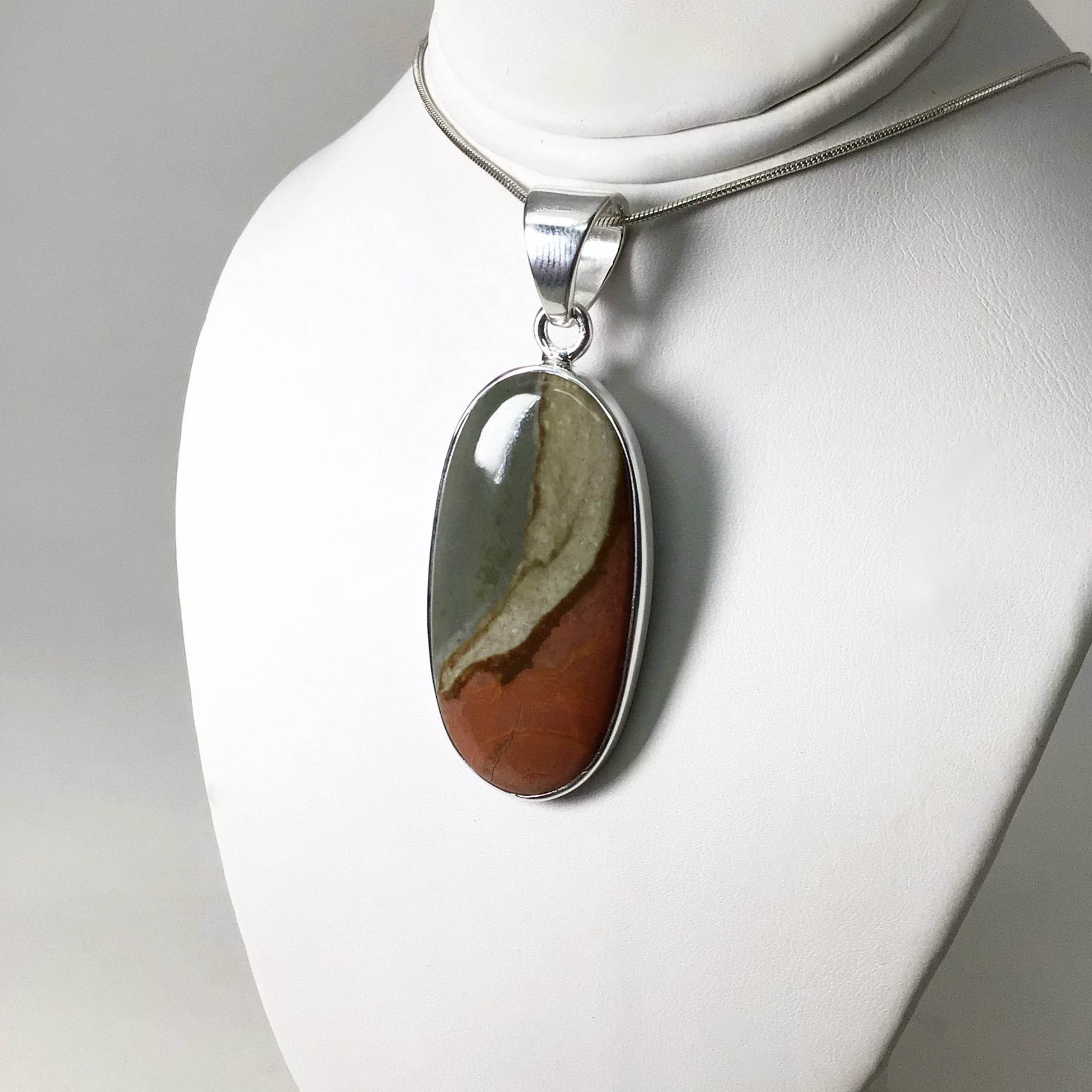 Polychrome Scenic Jasper Pendant - Rocks and Gems Canada