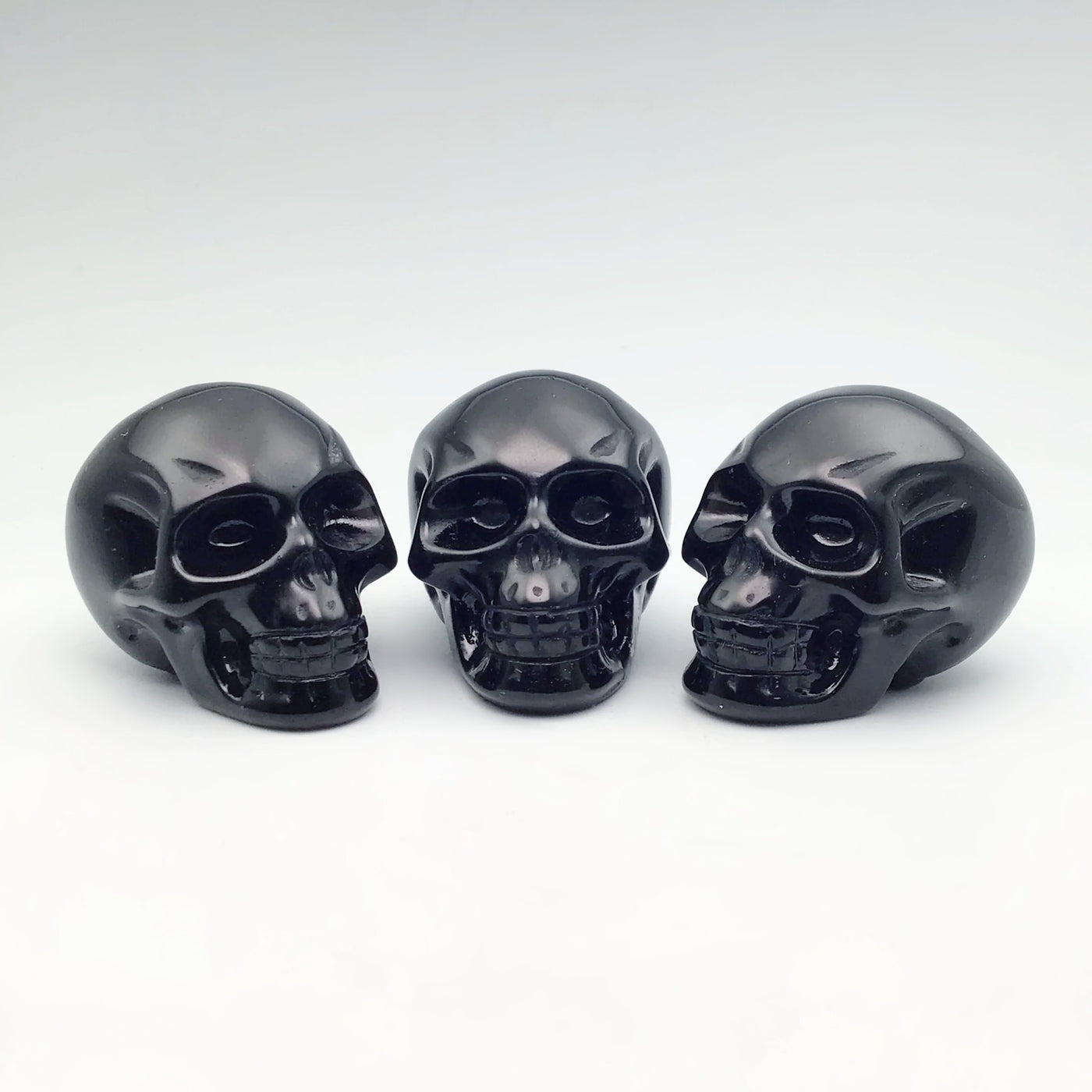 Carved Obsidian Crystal Skull