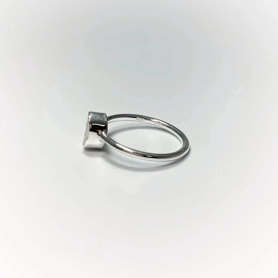 Raw Rainbow Moonstone Ring - Rocks and Gems Canada