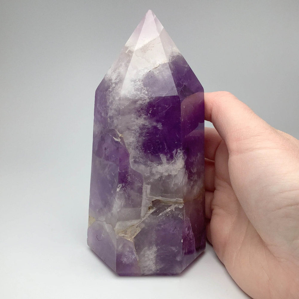 Chevron Amethyst Large Point - Rocks and Gems Canada
