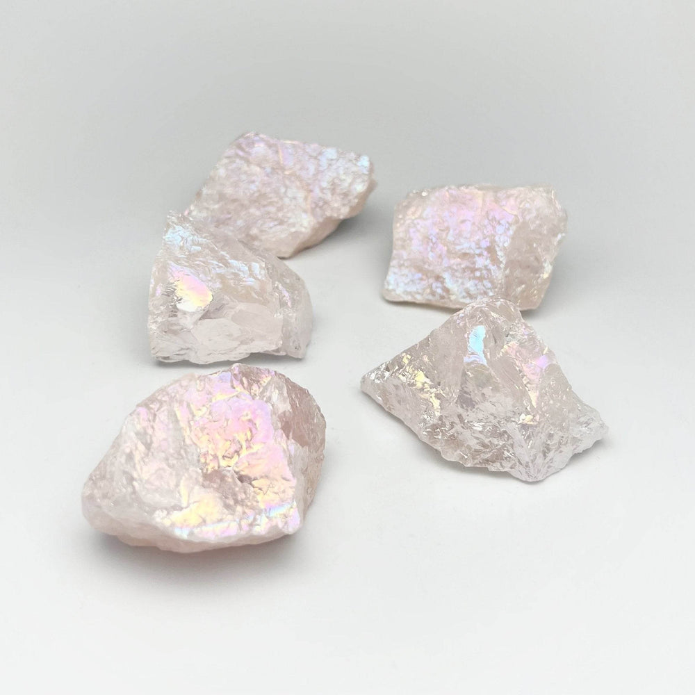 Opalescent Rose Quartz Rough Chunk - Rocks and Gems Canada