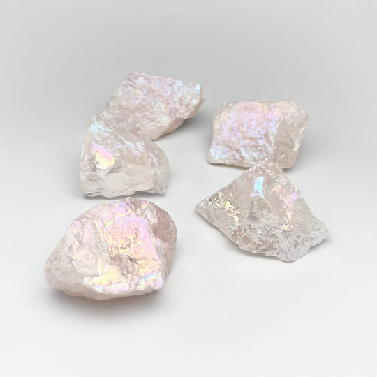 Opalescent Rose Quartz Rough Chunk - Rocks and Gems Canada