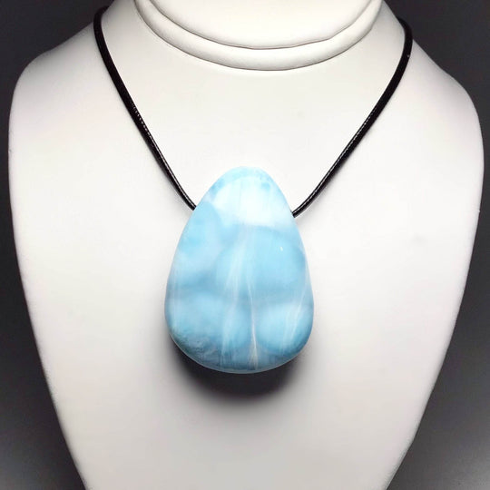 Larimar Drilled Pendant - Rocks and Gems Canada