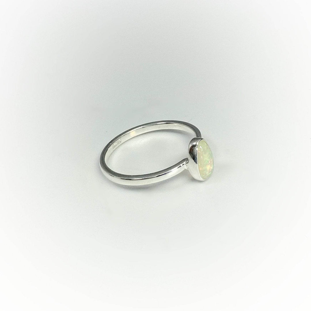 Faceted Ethiopian Fire Opal Ring - Rocks and Gems Canada