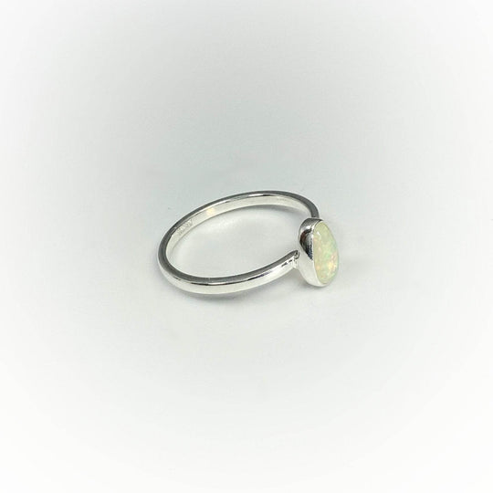 Faceted Ethiopian Fire Opal Ring - Rocks and Gems Canada