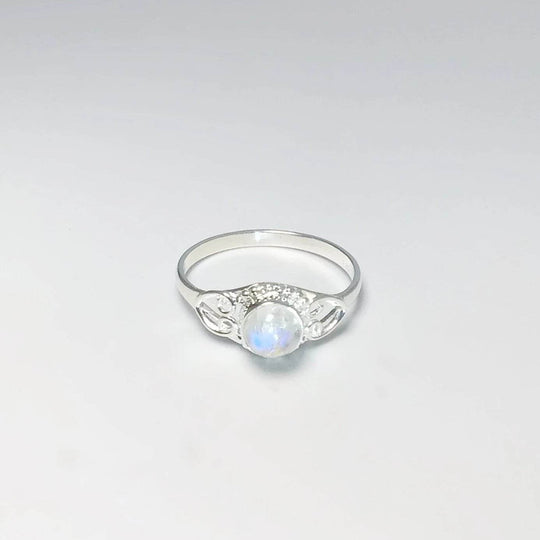 Rainbow Moonstone Ring - Rocks and Gems Canada