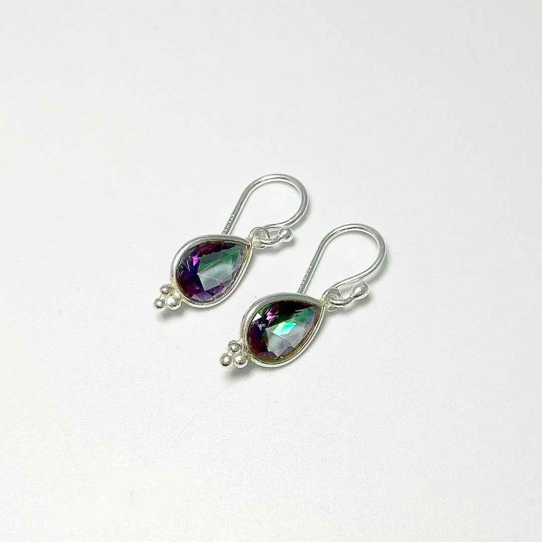 Mystic Topaz Dangle Earrings - Rocks and Gems Canada
