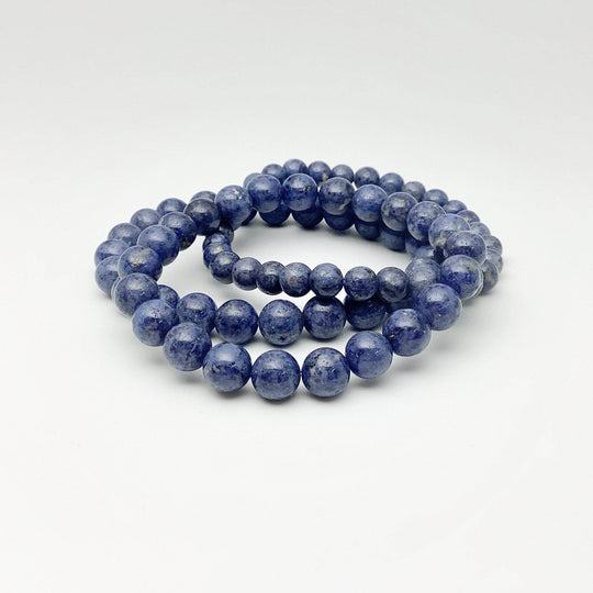 Dumortierite Beaded Bracelet - Rocks and Gems Canada