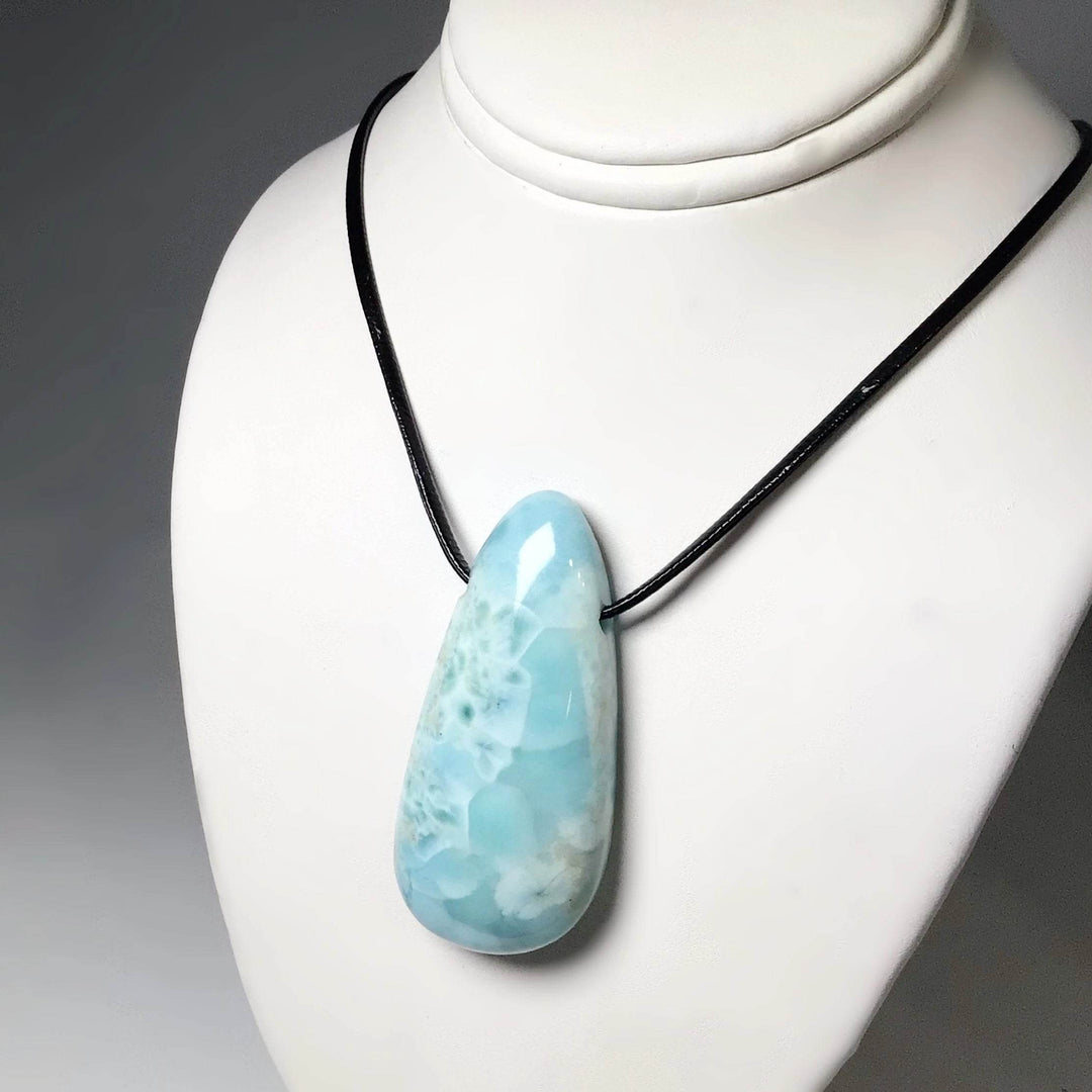 Larimar Drilled Pendant - Rocks and Gems Canada