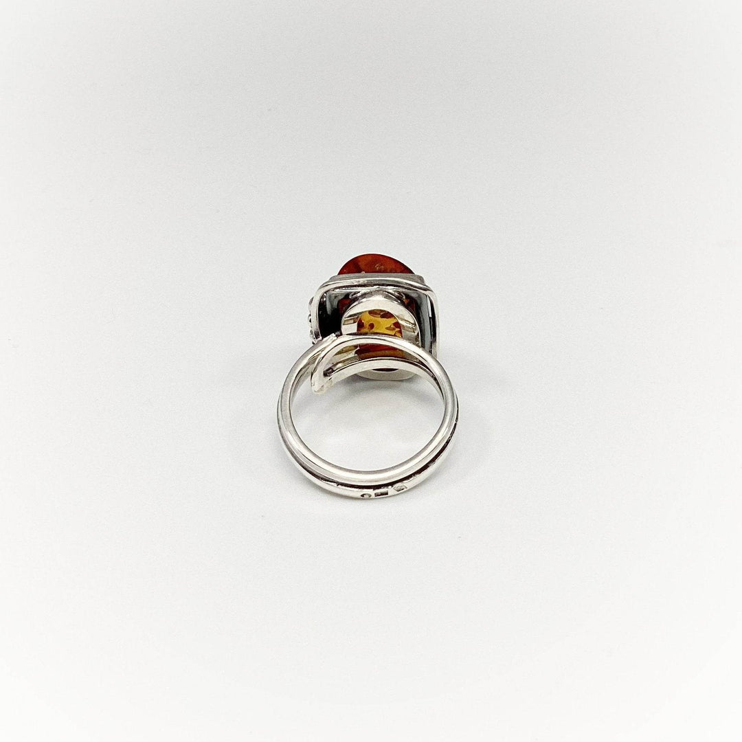 Cognac Amber Ring - Rocks and Gems Canada