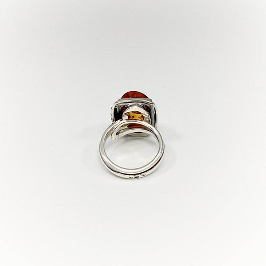 Cognac Amber Ring - Rocks and Gems Canada