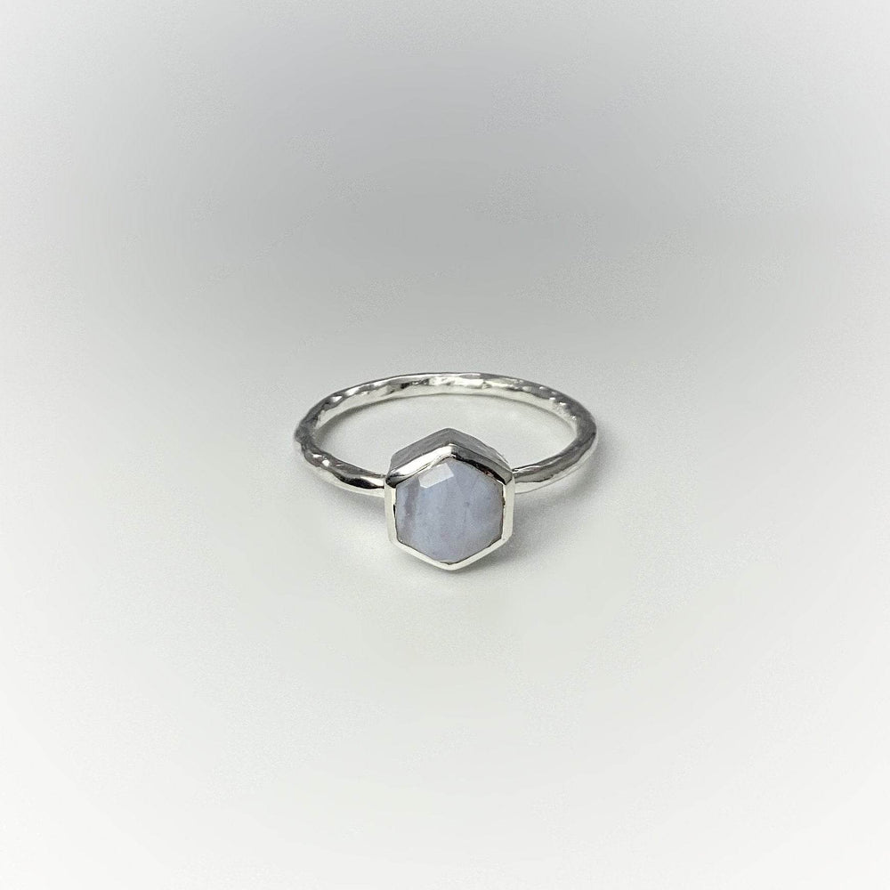 Blue Lace Agate Ring - Rocks and Gems Canada