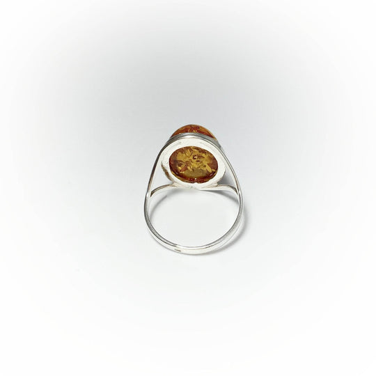 Cognac Amber Ring - Rocks and Gems Canada