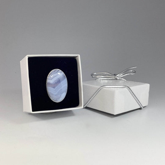 Blue Lace Agate Ring - Rocks and Gems Canada
