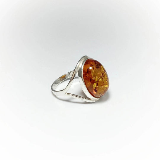 Cognac Amber Ring - Rocks and Gems Canada