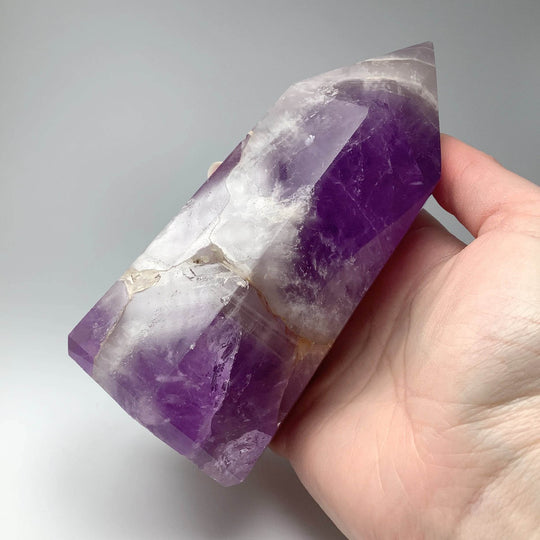 Chevron Amethyst Large Point - Rocks and Gems Canada