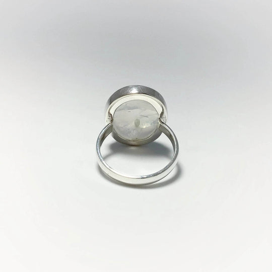Rainbow Moonstone Ring - Size 7.25 - Rocks and Gems Canada