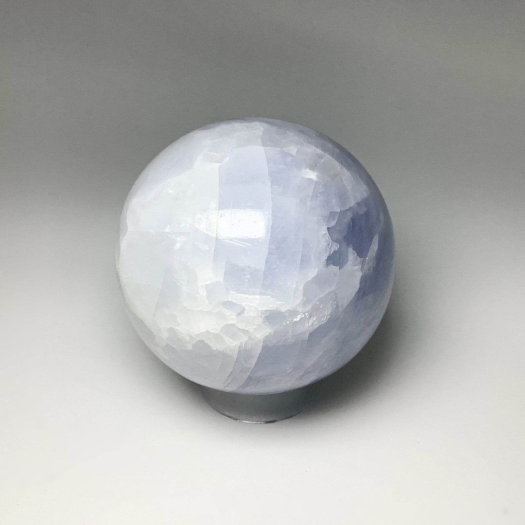 Blue Calcite Sphere - Rocks and Gems Canada