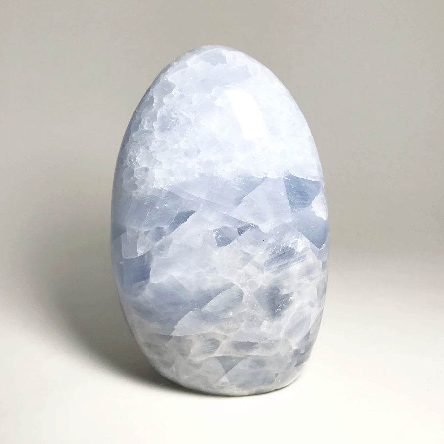 Blue Calcite Stand Up - Rocks and Gems Canada