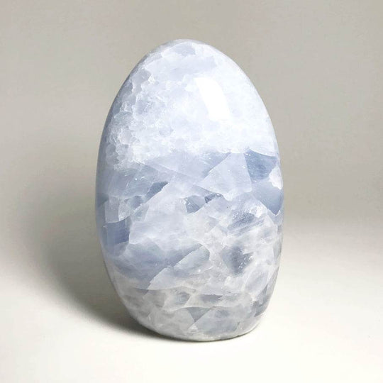 Blue Calcite Stand Up - Rocks and Gems Canada
