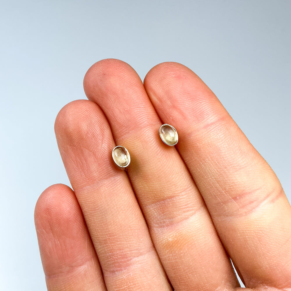 Citrine Stud Earrings