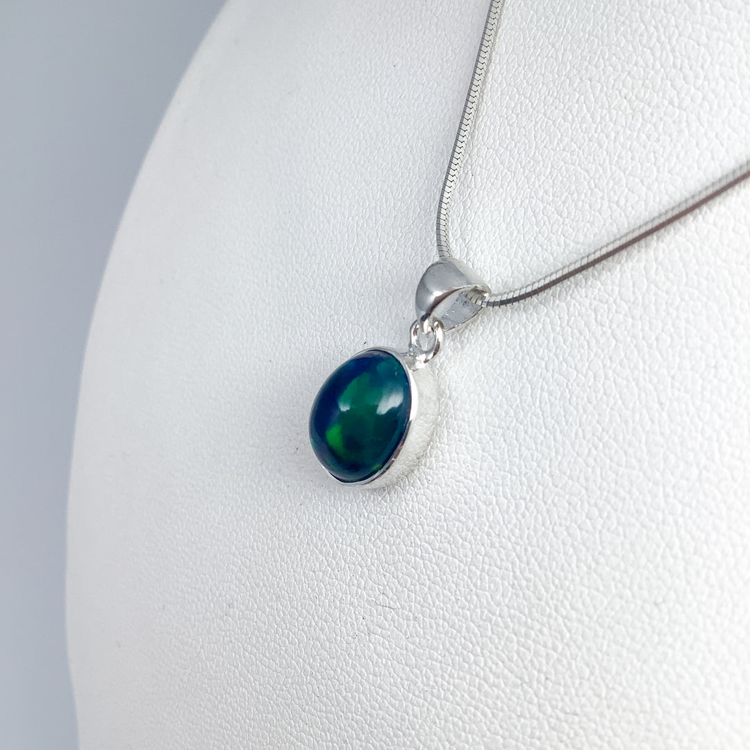 Black Ethiopian Opal Pendant