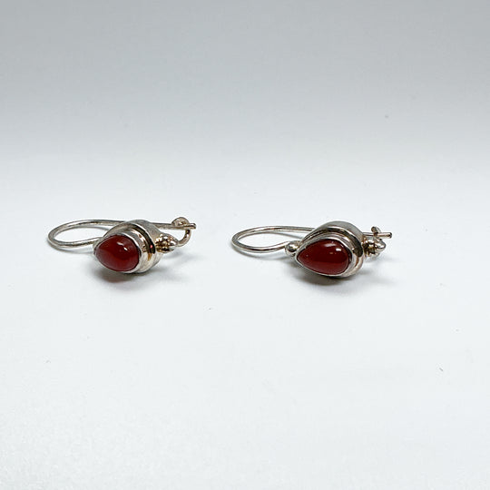 Carnelian Agate Dangle Earrings