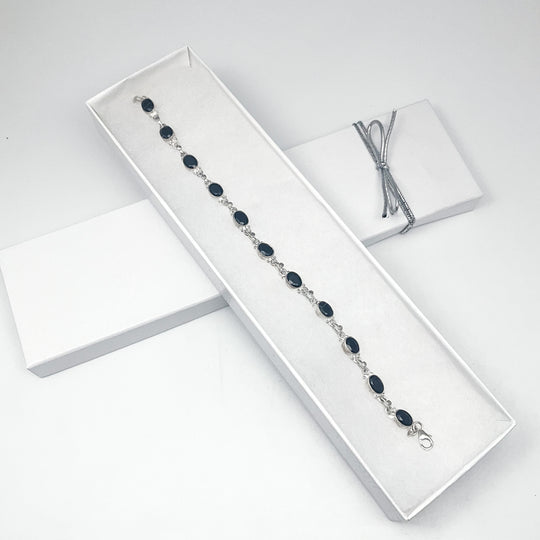 Black Onyx Sterling Silver Bracelet