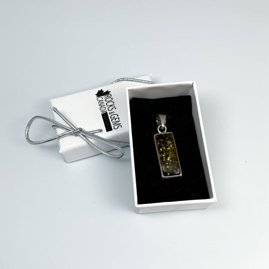 Green Amber Pendant
