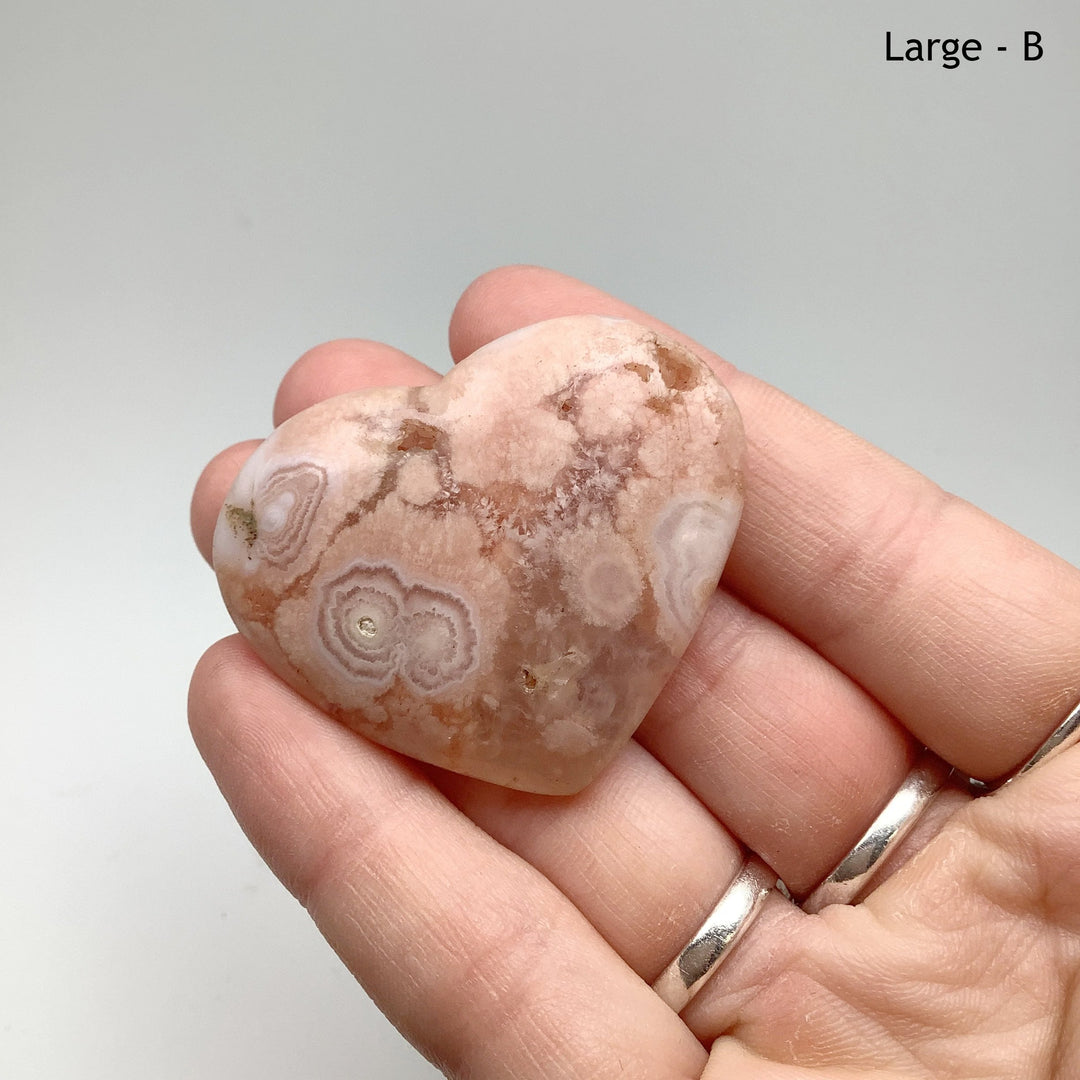 Flower Agate Heart - Rocks and Gems Canada
