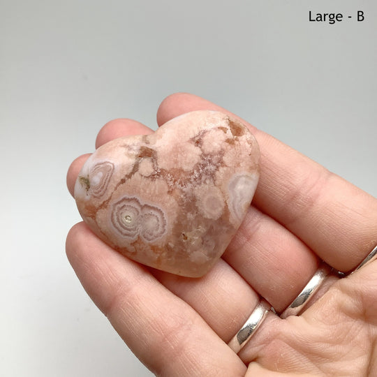 Flower Agate Heart - Rocks and Gems Canada