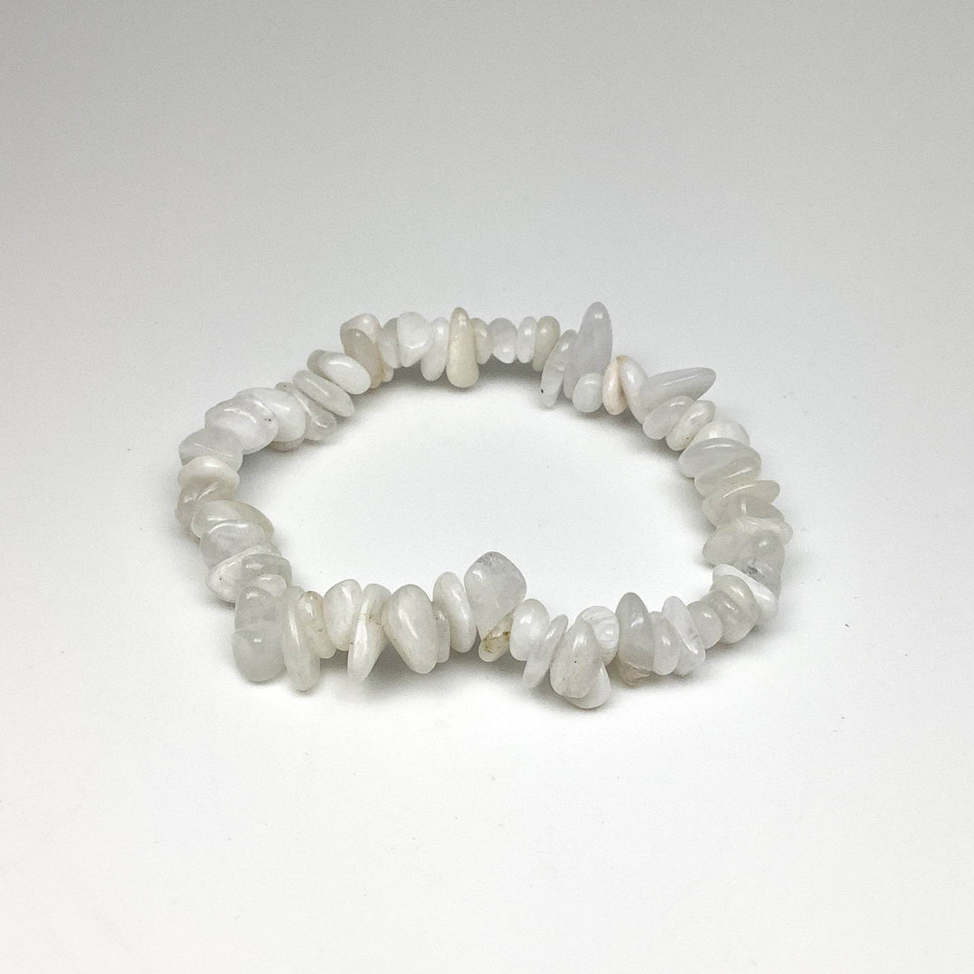 Moonstone Chip Beaded Bracelet - Rocks and Gems Canada