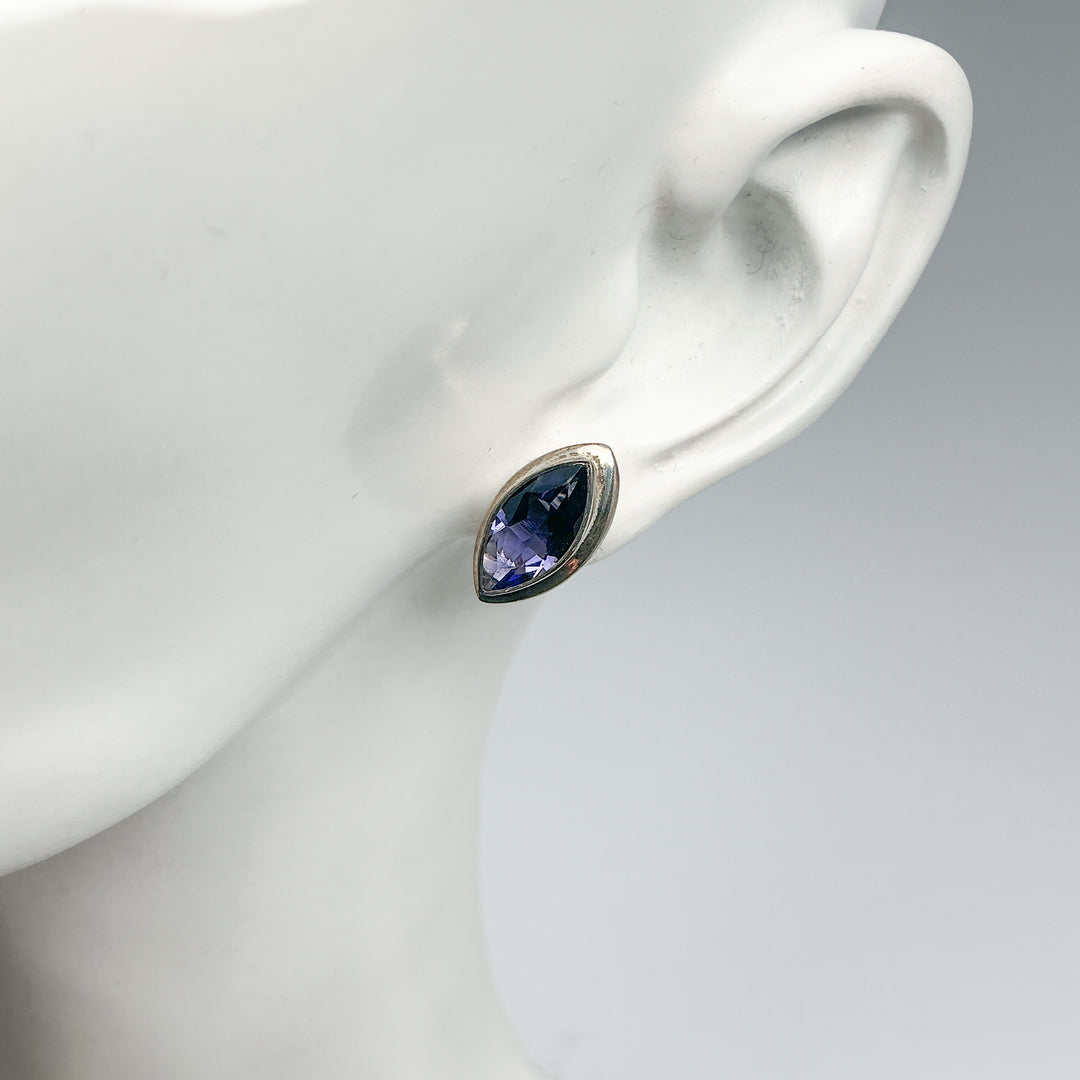 Iolite Stud Earrings