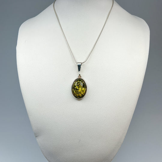 Green Amber Pendant