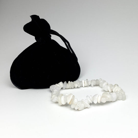 Moonstone Chip Beaded Bracelet - Rocks and Gems Canada