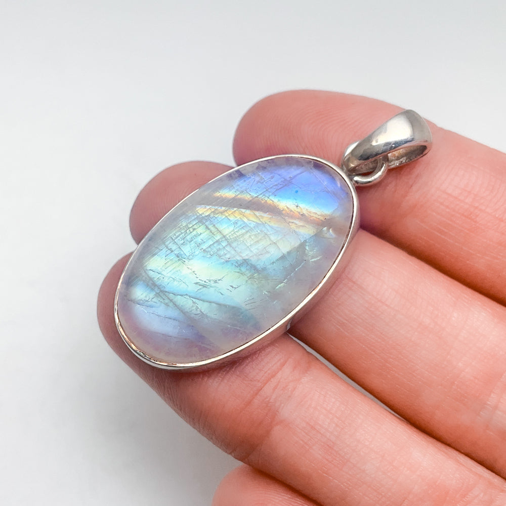 Rainbow Moonstone Pendant