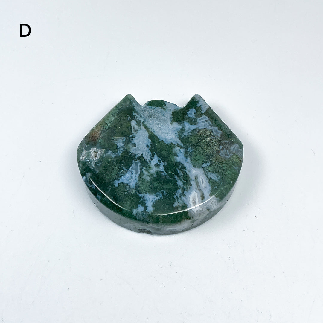Moss Agate Cat Mini Bowl - Rocks and Gems Canada