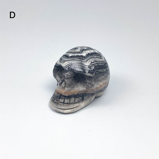 Carved Zebra Jasper Skull - Rocks and Gems Canada