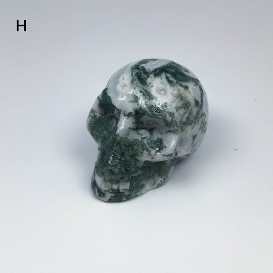 Moss Agate Skulls - Rocks and Gems Canada