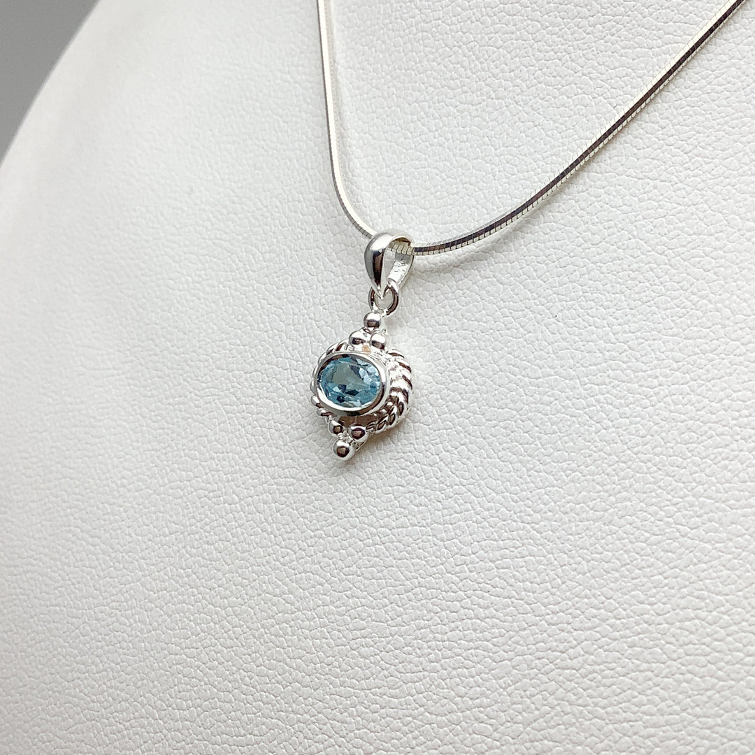 Blue Topaz Pendant - Rocks and Gems Canada