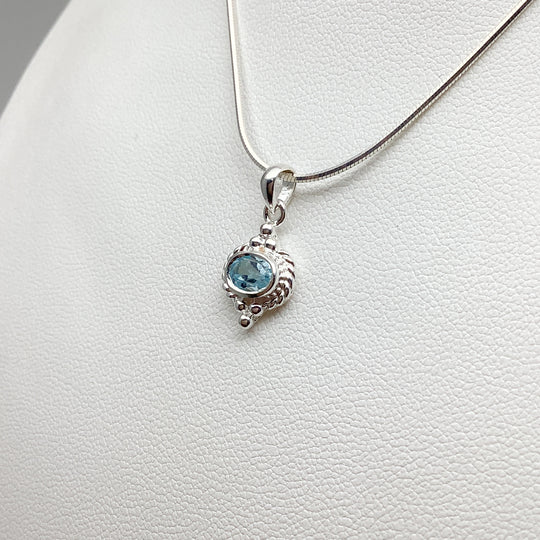 Blue Topaz Pendant - Rocks and Gems Canada