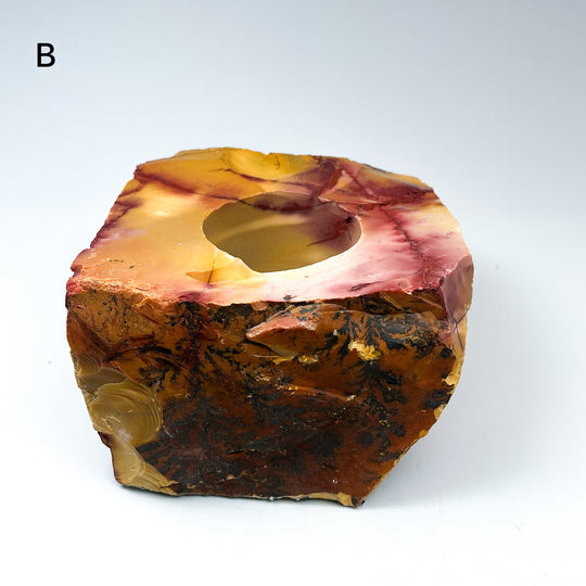 Mookaite Candle Holder - Rocks and Gems Canada